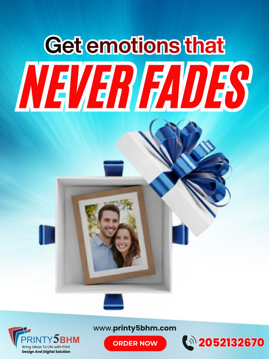 printy5_bhm's tweet image. 🎁✨ Give a gift that never fades — because memories deserve to last forever! 
#NeverFades #GiftWithLove #PersonalizedGifts #PhotoFrameGift #MemoriesForever #Printy5BHM #CustomPrints #BestGiftIdeas #SurpriseYourLovedOnes #MadeWithLove #GiftShop #PrintServices #EmotionalGifts
