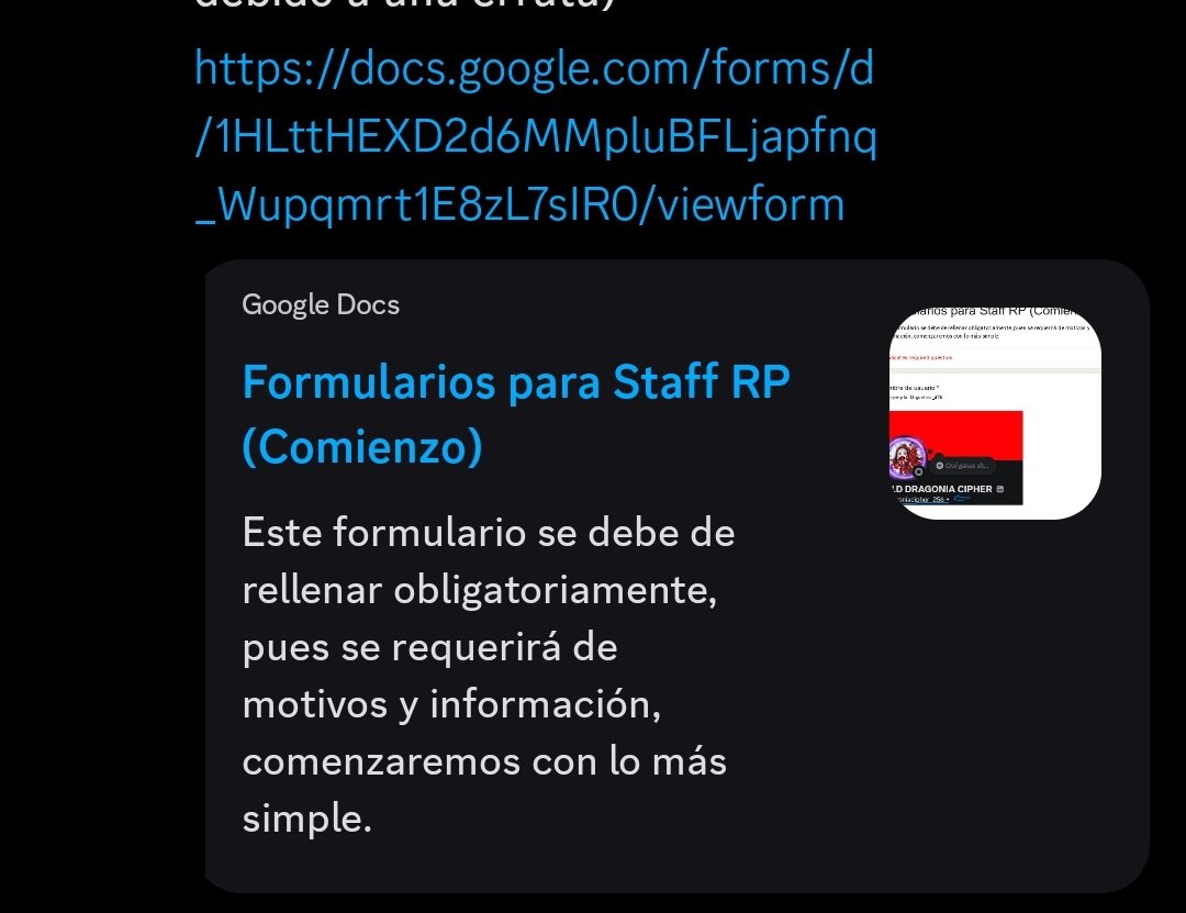 Buenas Manucrafters, actualmente buscamos gente para ayudar en la parte de RP (Roleplay) en la parte de staff y formuladores de fichas en el servidor, si estáis interesados, mandaremos aquí el enlace del servidor, gracias, y muchas suerte

discord.gg/manucraft