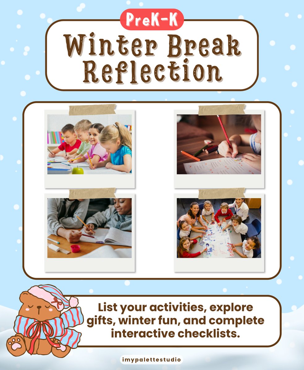 imypalettex's tweet photo. 🌨️Help little learners express winter memories meaningfully with prompts strengthening vocabulary, storytelling skills, and joyful self-reflection!🌨️

GRAB YOUR COPY ON TPT
🔗 https://t.co/rmiaWKVAWw

#TPT #imypalettestudio  #PrintableLearning #WinterTheme #WorksheetsBundle https://t.co/lHvIktr9tA