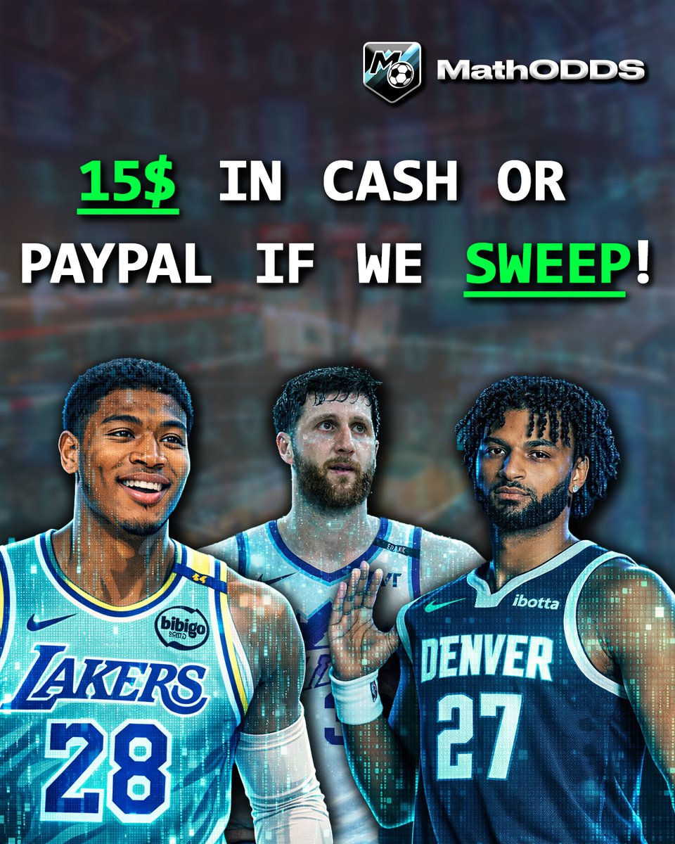 NBA PUBLIC CARD - 01/20/2026 🏀 $15 to Someone who LIKES &amp; REPOSTif we go 3-0 !🧹

- R. Hachimura (LAL) - Over 6.5 points X <a href="/Picks_x_Stevie/">PicksxStevie</a>
- J. Nurkić (Utah Jazz) - Over 3.5 Assists X <a href="/Daijon_Locks/">Daijon Locks</a> <a href="/DDOGGSTACKS/">DDOGG🐶</a>
- J. Murray (Denver Nuggets) - Under 4.5 Rebounds X <a href="/KashyLocks/">Ka$hy💰</a>