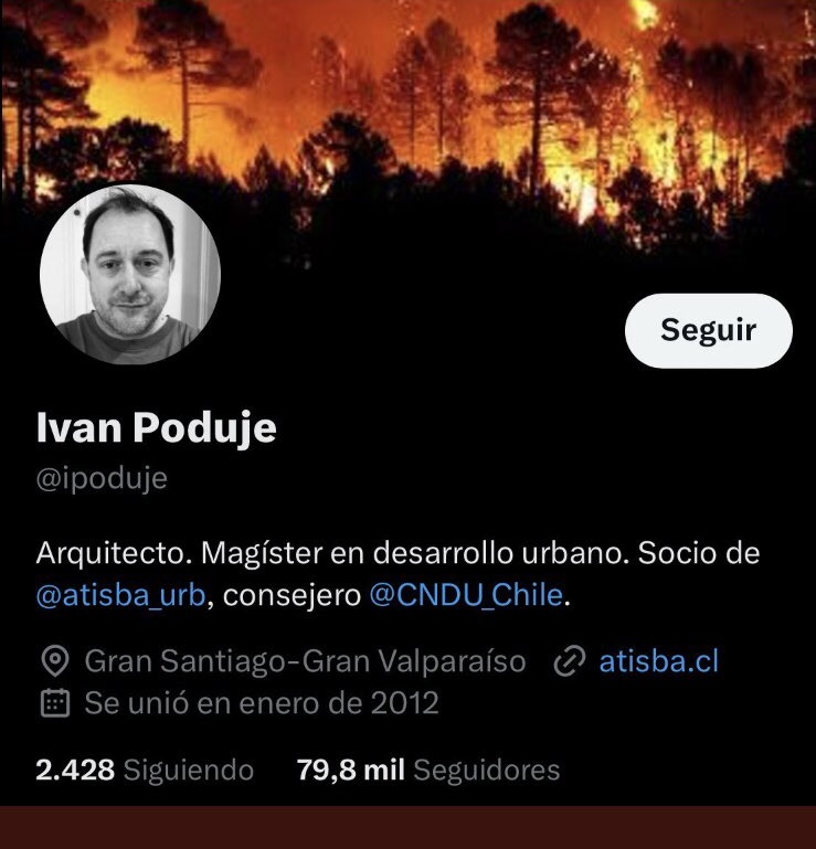 Carloszzasa's tweet image. ¿ Tu pondrías en tu portada un incendio Forestal ? Bueno eso hizo el año 2023 Iván Poduje.