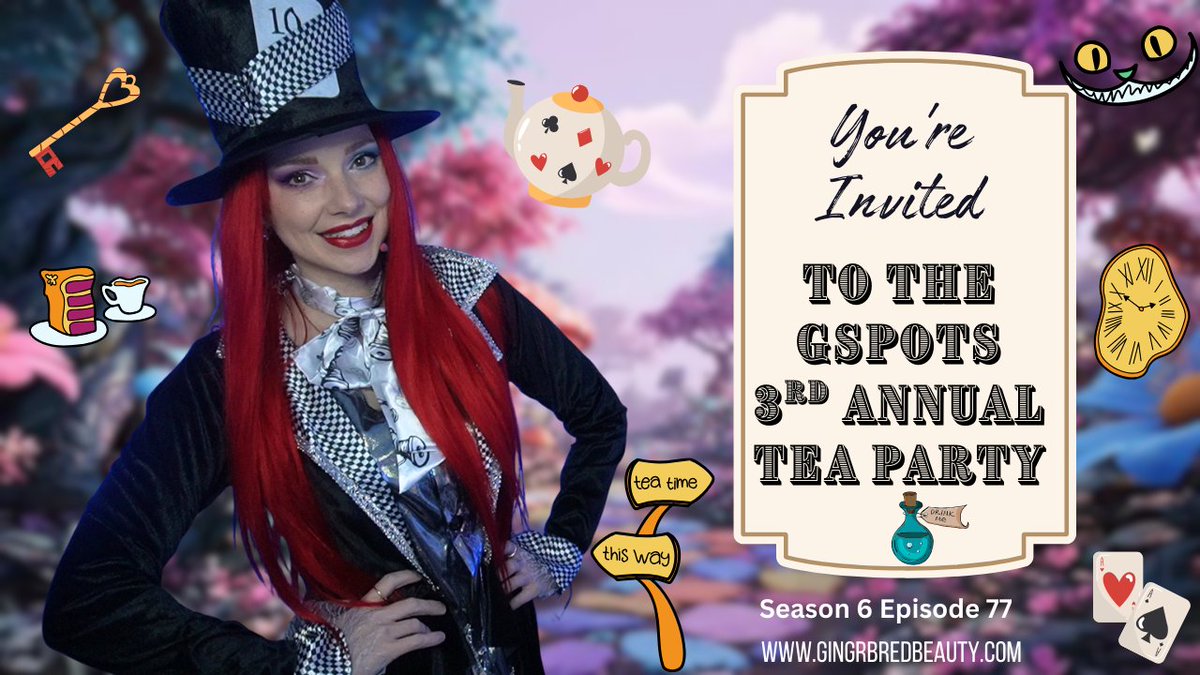 gingrbredbeauty's tweet image. Its that time of the year again! Time for the #gspots 3rd Annual TEA PARTY! 
Come hang out! Theres a point system for the giveaway AND I've activated a sub sale! #live on #twitch in 15 twitch.tv/gingrbredbeauty
#repost for #giveaway entries!