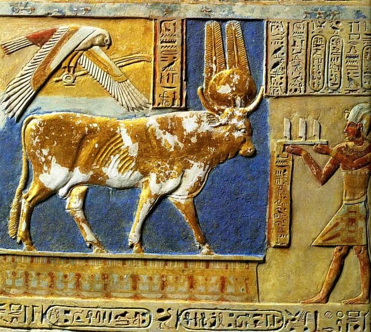 SpectralSorcery's tweet image. In Ancient Egypt, the bull symbolized strength, fertility, and prosperity. Linked to agriculture and wealth, it represented vital power and cosmic order. The sacred Apis Bull was associated with the Gods Ptah and Osiris and with renewal of life.