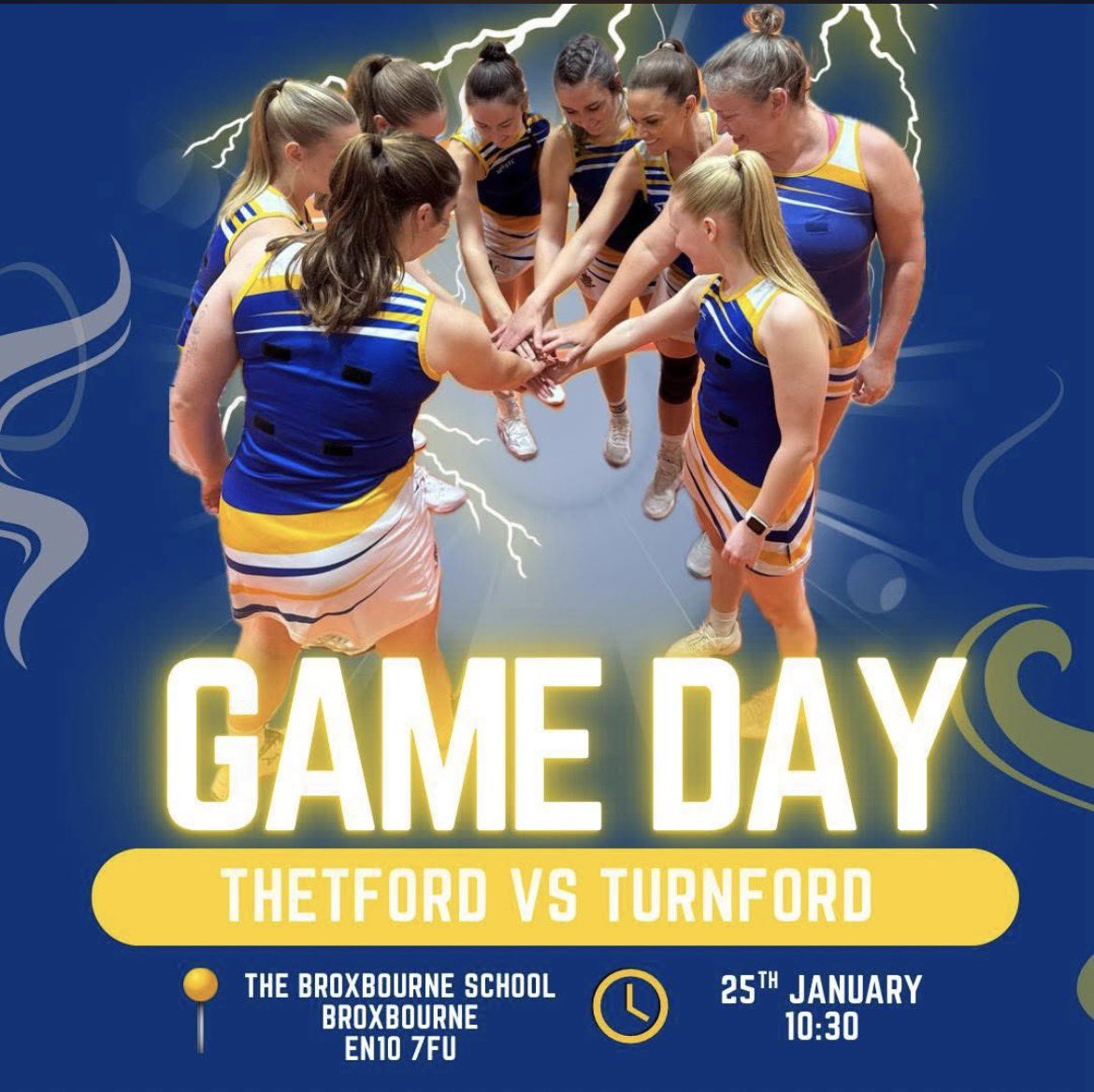Our senior regional team are back at it again this weekend, but this time they travel away to play off against Turnford. Good luck ladies 💪🏻🤍💙💛