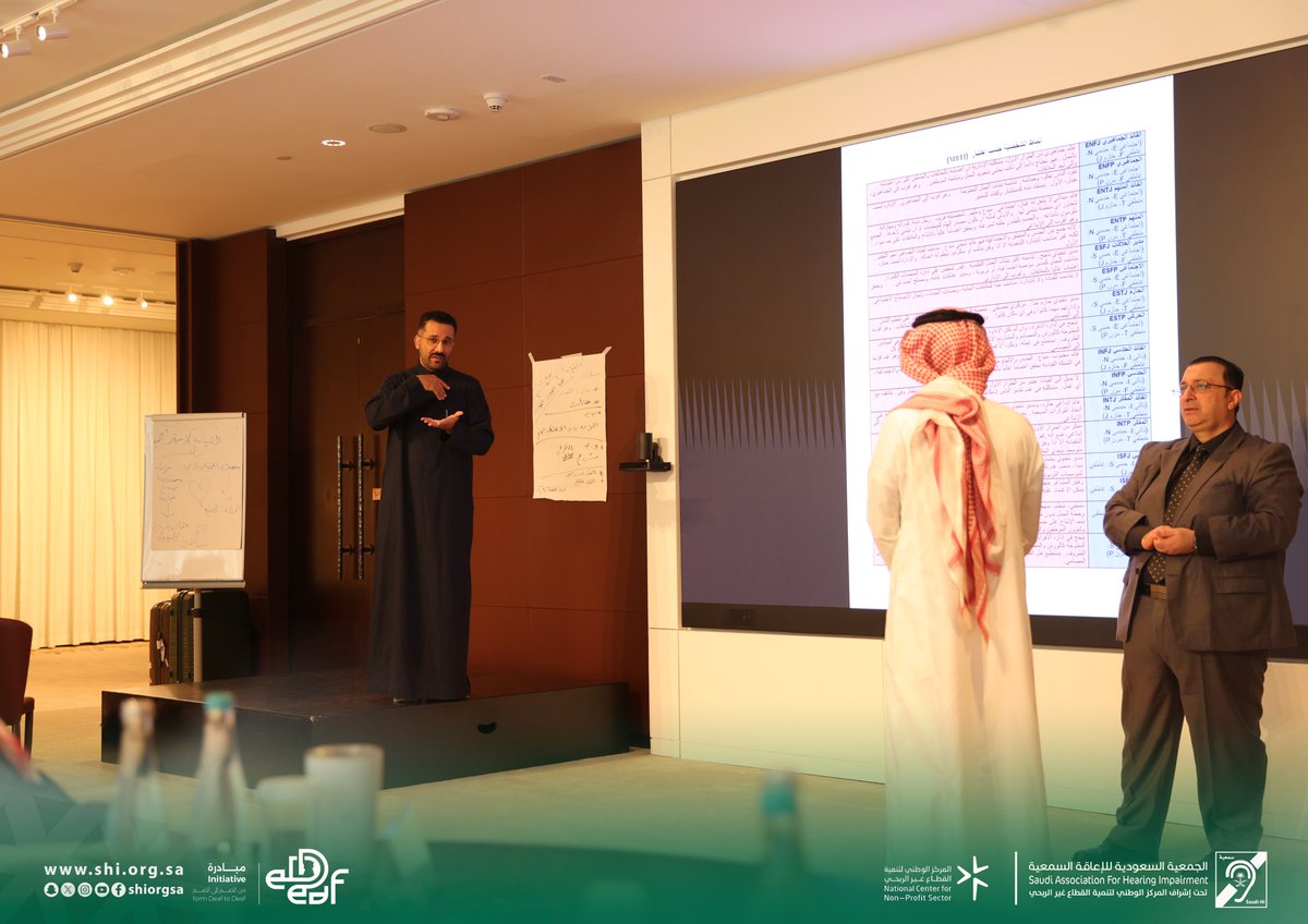 shiorgsa's tweet photo. اليوم الثاني من دورة القيادة المتقدمة (الدفعة الثانية) للصم وضعاف السمع في دولة قطر  
نواصل رحلتنا في بناء القادة من خلال تعميق مهارات القيادة، وتعزيز التواصل الفعّال، وتنمية الوعي بأثر القائد في مجتمعه.

نعتزّ بحماس المشاركين وتفاعلهم، ونؤكد أن تمكين للصم وضعاف السمع هو الأساس لصناعة قيادات قادرة على إحداث التغيير الإيجابي والمستدام.

#الجمعية_السعودية_للإعاقة_السمعية
#الإعاقة_السمعية
#الصم
#ضعاف_السمع
#لغة_الإشارة
#مجتمع_الصم
#تمكين_الصم
#تمكين_ذوي_الإعاقة