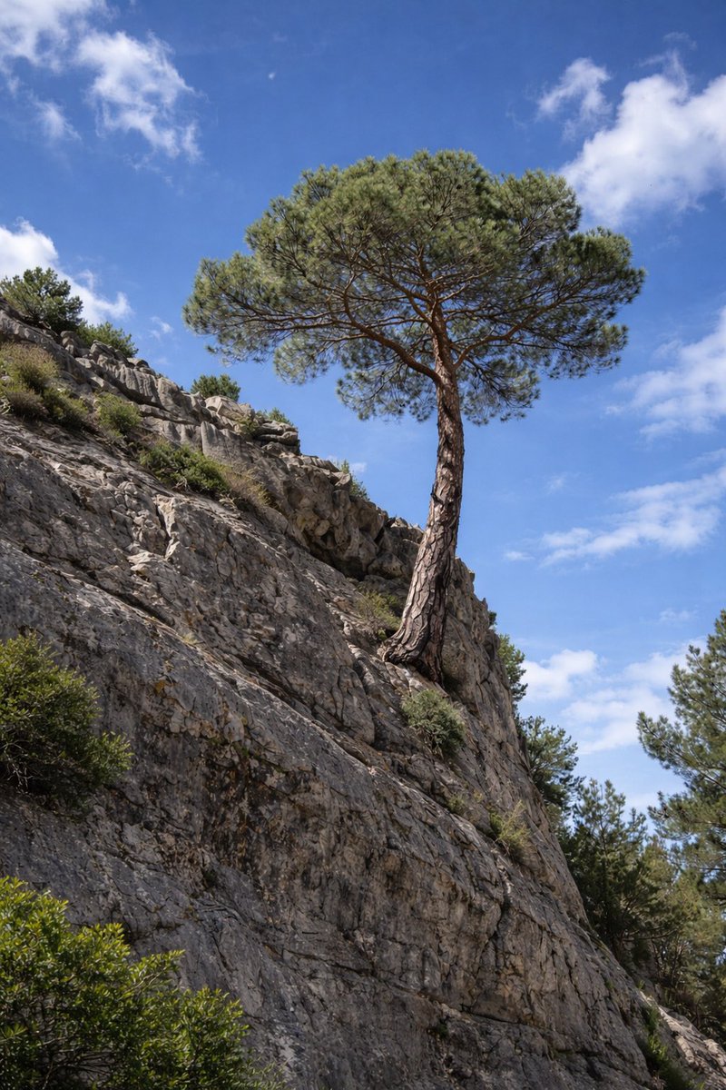 0rmanmuhendisi's tweet photo. ✅Ülkemizde 2,5 milyon hektar saf karaçam ormanı vardır.

Karaçam, ya da bilimsel adıyla Pinus nigra, aslında ormancılığımızın isimsiz kahramanlarından biri ve ülkemizin en karakteristik, en dayanıklı ağaçlarının başında geliyor. Ona baktığınızda ilk dikkatinizi çeken şey isminin hakkını veren görüntüsü olacaktır; gençken daha gri olan gövdesi, yaşlandıkça o derin çatlaklı, heybetli ve koyu "kara" rengine bürünür. 

Yaprakları da diğer çam türlerine, örneğin Kızılçam’a kıyasla çok daha koyu yeşil, sert ve batıcıdır; üstelik bu ibreler ağacın üzerinde yıllarca dökülmeden kalarak ona her daim o dolgun görünümü verir.

Karaçamın en ayırt edici özelliklerinden biri de yaşına göre şekil değiştirmesidir. Genç bir fidan iken piramit gibi üçgen bir forma sahipken, yaşlandıkça tepesi düzleşir ve o klasik "şemsiye" formunu alır. Doğada tepesi şemsiye gibi açılmış ulu bir çam görürseniz, onun bir karaçam olma ihtimali çok yüksektir. 

Yerin altında ise inanılmaz güçlü bir kazık kök sistemi geliştirir, bu da onu fırtınalara karşı ormanın en dirençli, devrilmesi en zor ağaçlarından biri yapar.

Bu ağaç için "kanaatkar" kelimesi gerçekten çok uygundur. Toprak seçimi konusunda hiç nazlı değildir; sığ, taşlı, hatta kayalık arazilerde bile köklerini kaya çatlaklarına sokarak hayata tutunabilir. Özellikle kireçli toprakları sevse de asıl başarısı zorlu koşullara uyum sağlamasıdır. 

İklim olarak ne Kızılçam kadar sıcağa düşkündür ne de Sarıçam kadar soğuğu arar; tam bu ikisinin arasındaki geçiş bölgelerinin ağacıdır. Ayrıca hava kirliliğine karşı toleransı o kadar yüksektir ki, egzoz dumanının yoğun olduğu şehir merkezlerinde veya sanayi bölgelerinde bile onu sağlıklı bir şekilde görebilirsiniz.

Türkiye coğrafyasında Trakya’dan Doğu Anadolu’ya kadar çok geniş bir alana yayılmıştır ama asıl krallığını İç Anadolu ile kıyı bölgelerimiz arasındaki o geçiş kuşaklarında kurar. Bolu, Kastamonu, Kütahya ve Toroslar gibi bölgelerde uçsuz bucaksız saf karaçam ormanlarına rastlayabilirsiniz. 

Hatta ülkemize özgü çok özel varyeteleri de vardır; mesela Bolu civarındaki top şeklindeki "Ebe Çamı" veya Kütahya taraflarında gövdesine yapışık dallarıyla serviyi andıran "Ehrami Karaçam" gibi endemik değerlerimiz de bu türün zenginliğidir.

Ekonomik ve ekolojik olarak da tam bir hazinedir. Odunu sert, reçineli ve suya karşı çok dayanıklı olduğu için maden direklerinden gemi yapımına, iskele ayaklarından parkeye kadar pek çok alanda kullanılır. 

Derin kökleri sayesinde erozyonla mücadelede üzerine tanınmaz; bozkırın ortasında toprağı tutan en güvenilir dostumuzdur. Kısacası karaçam; kayalık yamaçların, sert rüzgarların ve zorlu koşulların "siyah incisi" olarak, diğer ağaçların pes ettiği yerlerde inatla yaşamaya ve yaşatmaya devam eden çok kıymetli bir asli ağaç türümüzdür.