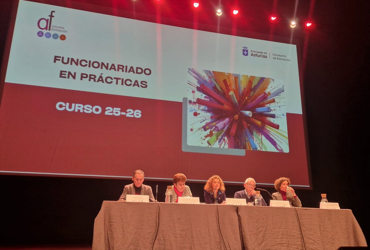 Educastur's tweet photo. ✍🏼Educación incluye la prevención de conflictos en el curso de funcionariado en prácticas para 527 docentes de Secundaria y otros cuerpos. 

🧩La consejera Eva Ledo destaca la importancia de ofrecer una formación integral al alumnado.

➕ información: https://t.co/utZGzOP6p4 https://t.co/hG7oTkrIZe
