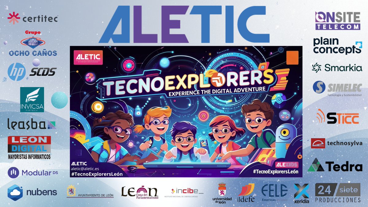 AleticLeon's tweet photo. 👉 Hoy hemos comenzado las jornadas #Tecnoexplorers.

¿Queréis saber exactamente qué hacemos? Mirad este vídeo de @La8Leon y descubrid todo lo que estamos mostrando durante estos días.

💯 Noticia y vídeo aquí:
https://t.co/GxRE2USjy2 https://t.co/CtHlbHsv8c