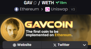 gavcoinerc20's tweet photo. Dexscreener has been officially updated! https://t.co/sYXVEDeHOy
