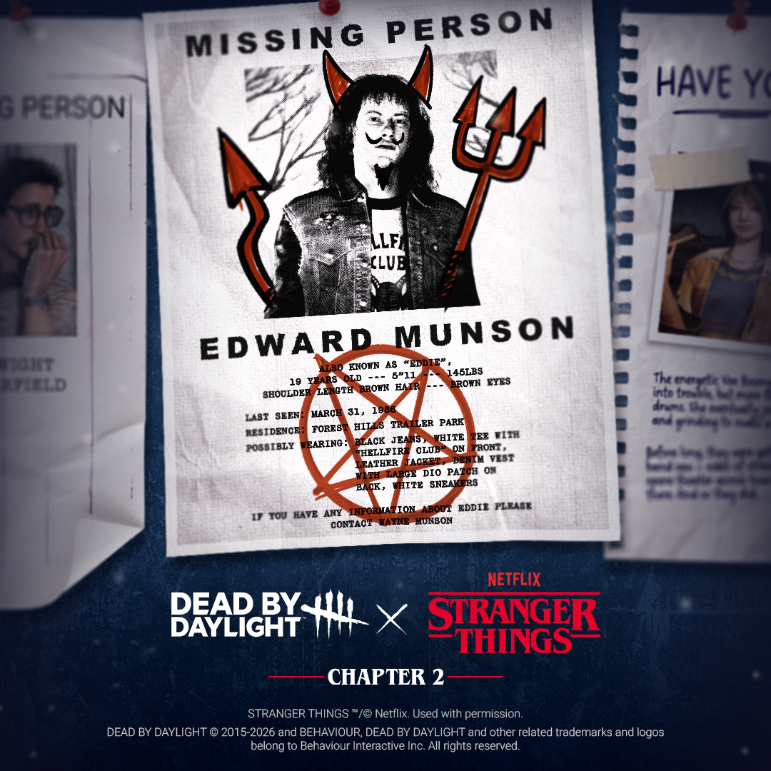 Nos vemos en el Infierno.

Dead by Daylight: Stranger Things Capítulo 2 está a una semana de llegar.