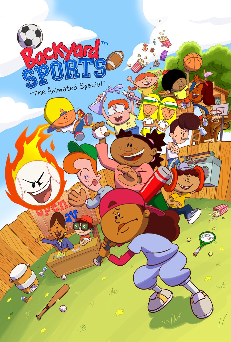 The official poster for Backyard Sports: The Animated Special - Coming to YouTube January 29th 🔥