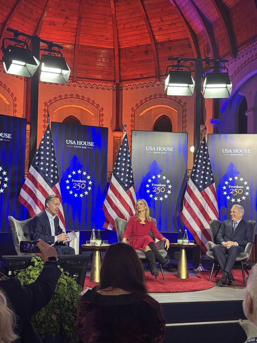 Big Fun to see <a href="/theallinpod/">The All-In Podcast</a> live today #WEF2026 in Switzerland where the Billionaires moved before Texas became cool….