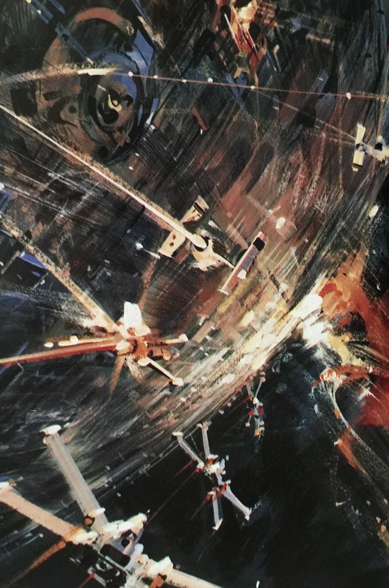 Preliminary illustrations by John Berkey for his Star Wars posters