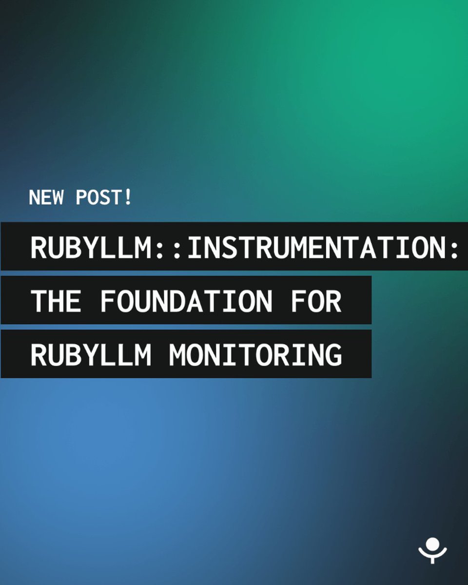 New post: RubyLLM::Instrumentation: the foundation for RubyLLM monitoring

While working on RubyLLM::Monitoring, we needed a way to instrument all RubyLLM operations. But we wanted to do it without changing RubyLLM. Read along to know how we did it.