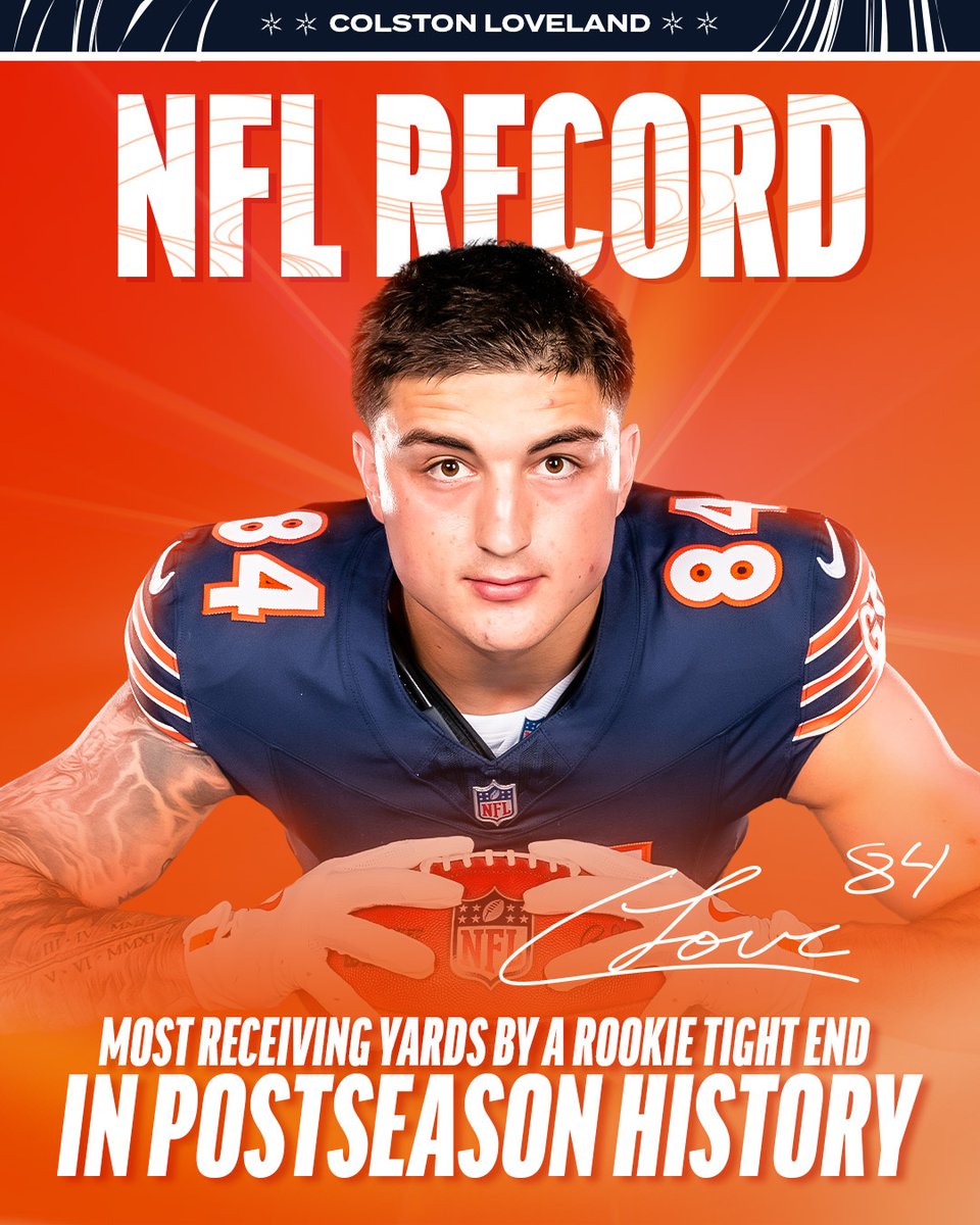 ChicagoBears's tweet image. And he's just getting started 😏