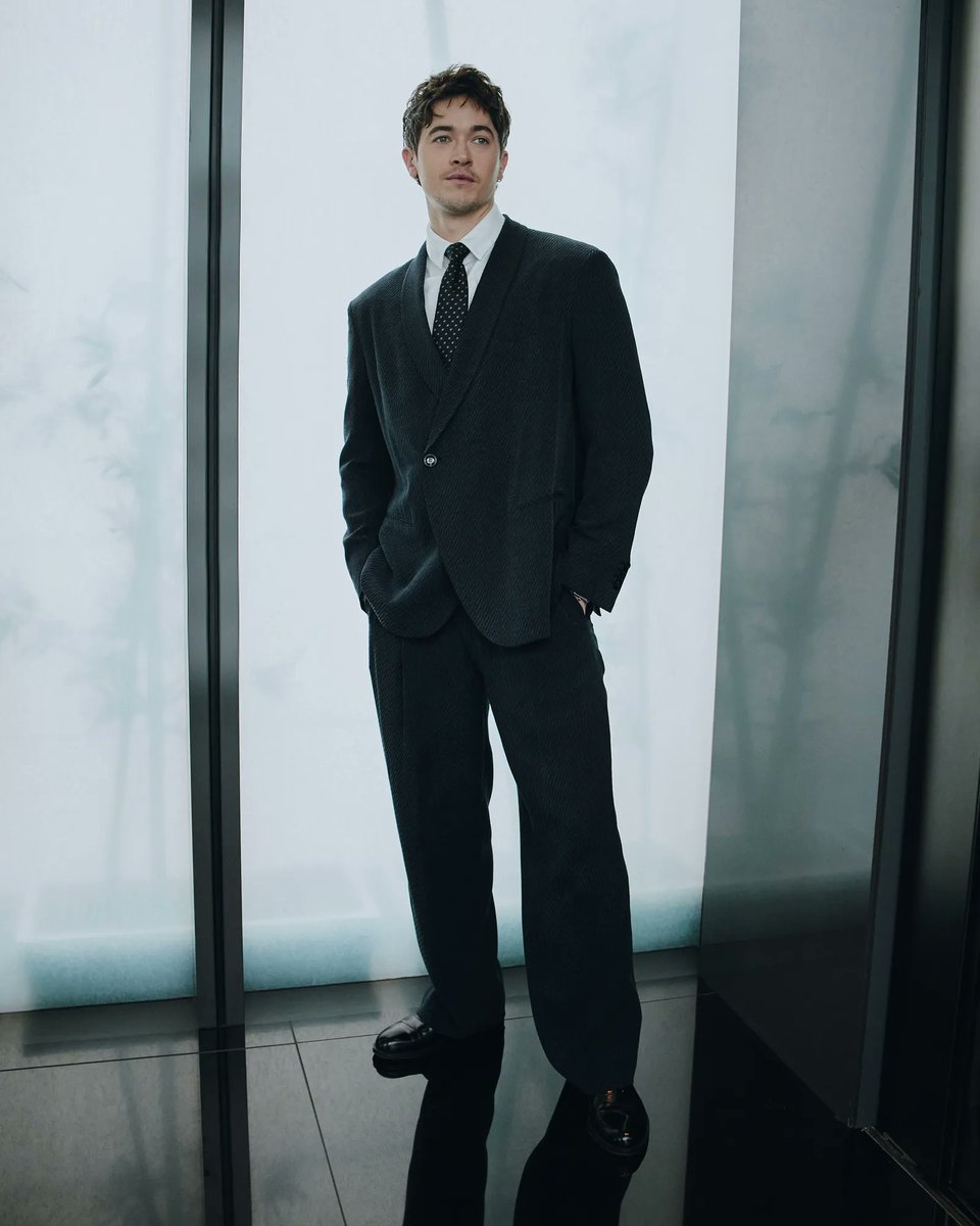hereismonroe's tweet photo. tom blyth is ready to be the next james bond in this armani suit https://t.co/IBQxgFHjjN