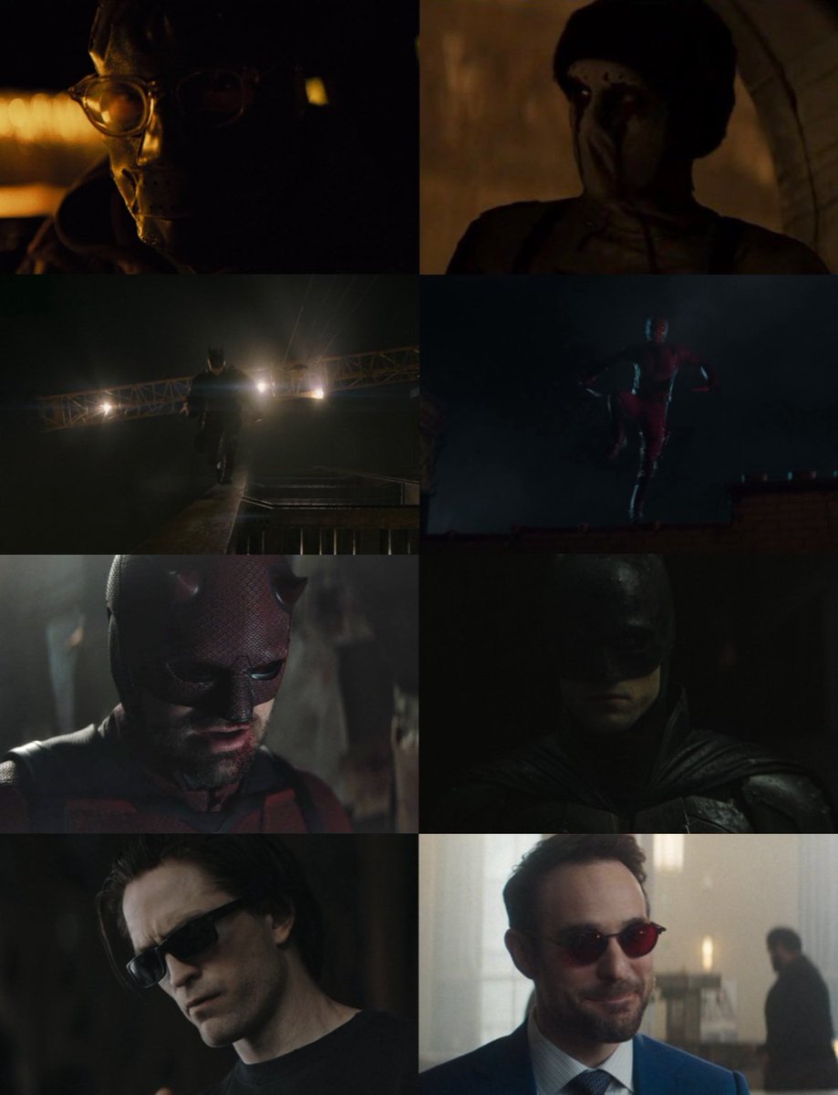 nightswayness's tweet image. The Batman (2022) / Daredevil Born Again (2025)