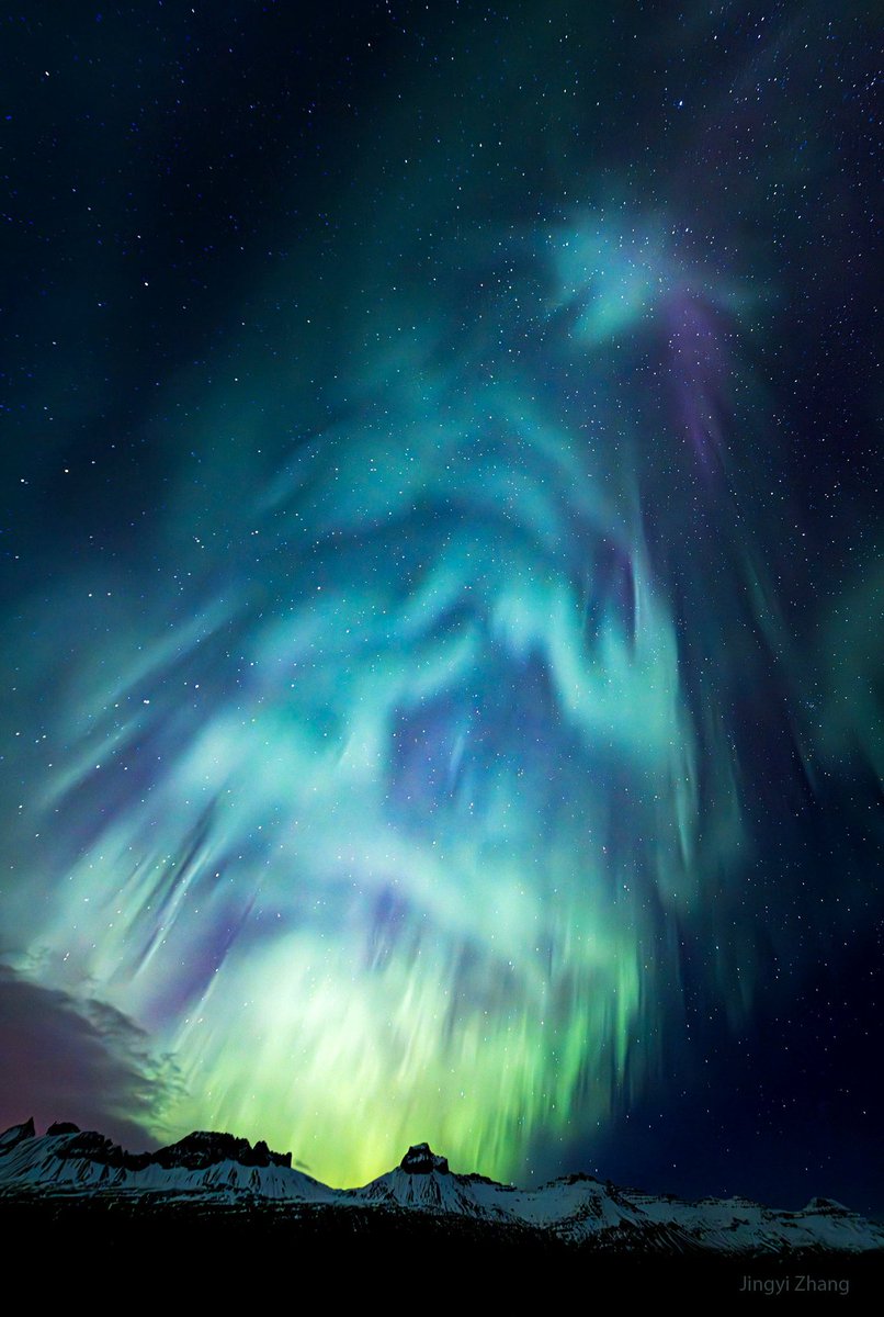 uhd2020's tweet image. Aurora from Djúpivogur, Iceland 🌌