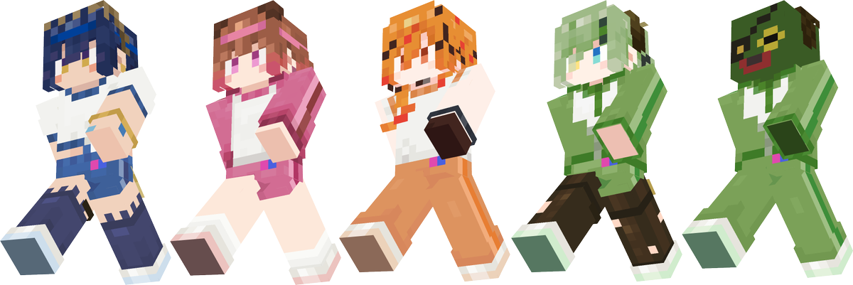 fan_774's tweet photo. マイクラバドミントン大会！ということでまたスキン作ってみました！
みんな大会ファイト～！✊🥳
（シャルちゃん＆いづみちゃんもちょっとだけ作り直しました。）

リンク⤵️(ギガファイル便) 100日
https://t.co/OU6Bw9iGp5

#ななしバド部WIN
#シャルピクチャ
#かぴそ
#絵やんくっく
#ミコのえほん https://t.co/zWDhIkFi8b