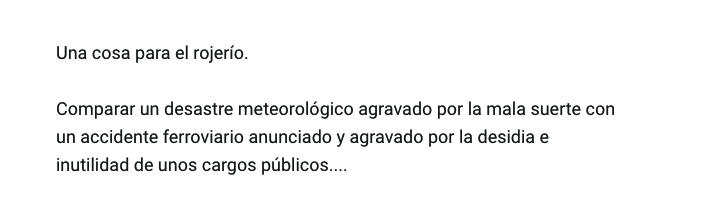 <a href="/gabrielrufian/">Gabriel Rufián</a> ¡Hombre! si añades a uno "mala suerte" y a otro "agravado por la desidia e inutilidad..."

Probemos a darle la vuelta a tu argumento:
⬇️⬇️⬇️⬇️⬇️