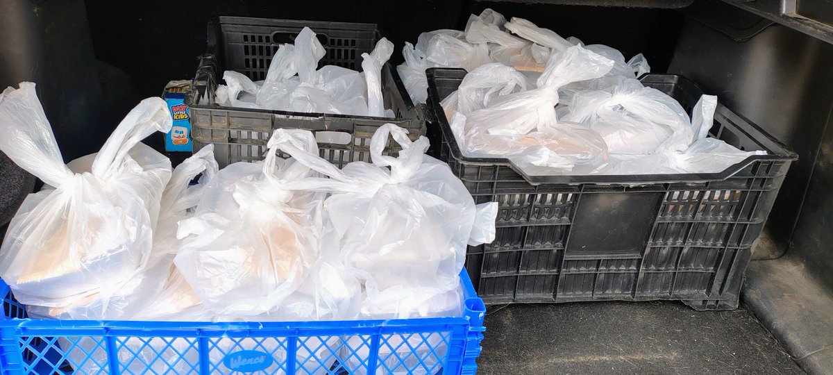 Saliendo a Chaimávida con 50 colaciones para Brigadistas y vecinos, donadas por Bar Bendito de Concepción