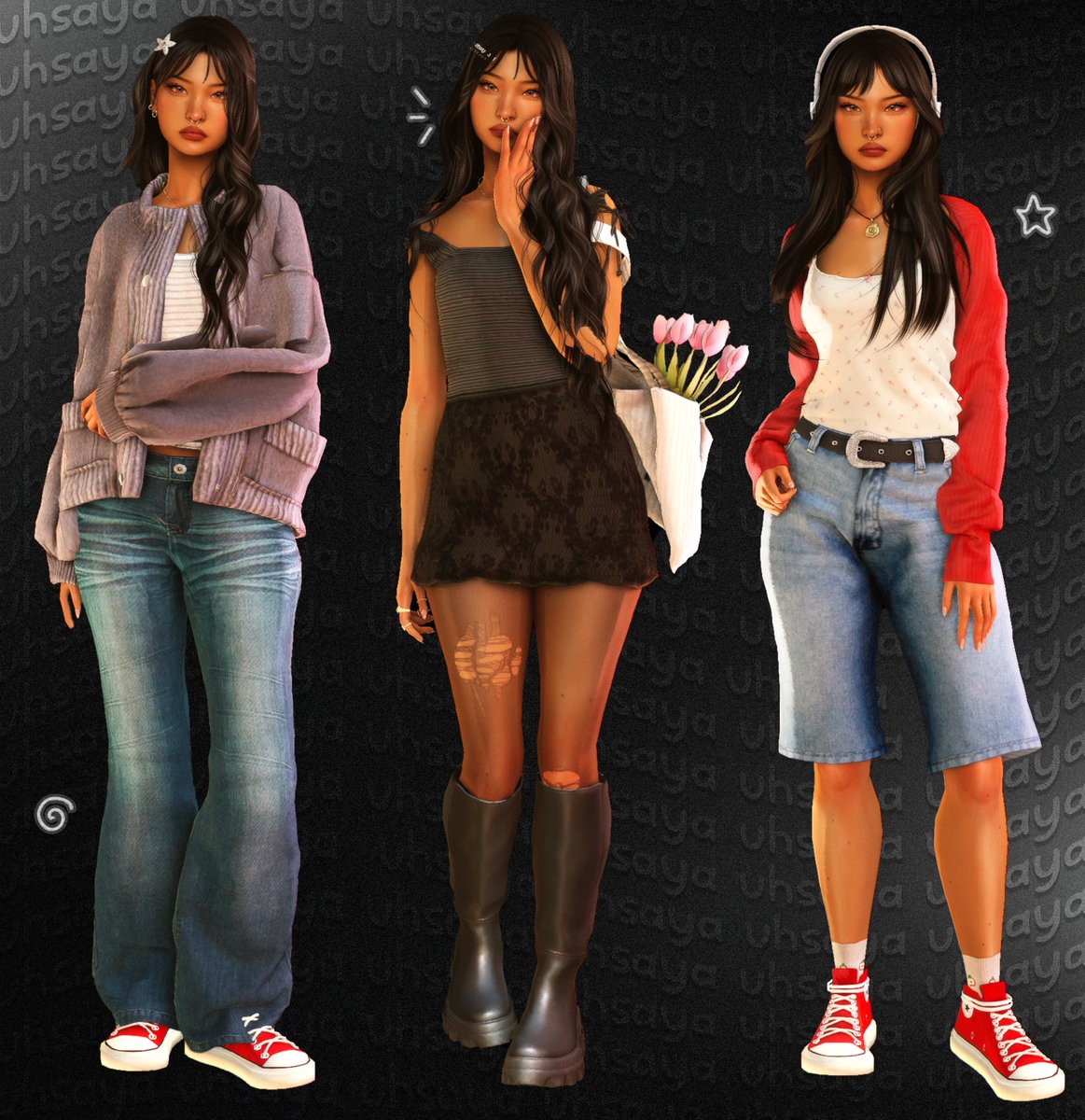 uhsaya's tweet image. safiya’s everyday outfits (*ᴗ͈ˬᴗ͈)ꕤ*.ﾟ