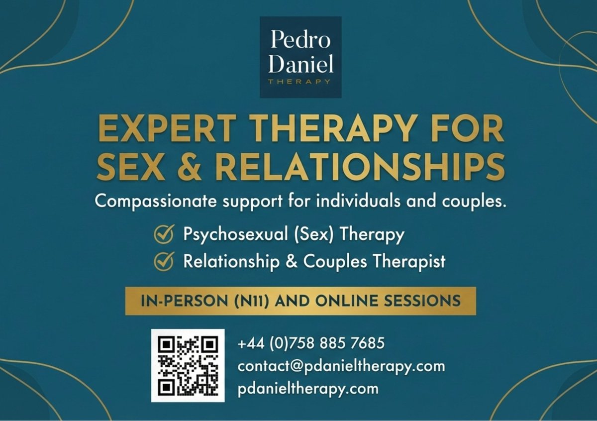 pdanieltherapy's tweet photo. ‼️ Sexual difficulties? ‼️ 
‼️ Struggling with intimacy or feeling disconnected in your relationship? ‼️ 

Whether you are navigating specific sexual difficulties or simply want to strengthen the bond with your partner(s), you don't have to face it alone.

https://t.co/N3lxwUqJ3k https://t.co/4o7sDHXAoy