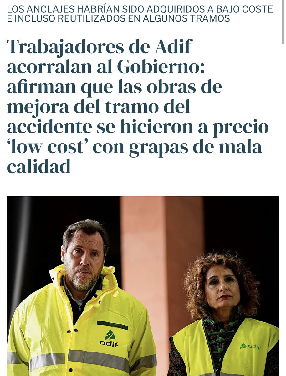 LaEtxebarria's tweet image. Los anclajes habían sido REUTILIZADOS en algunos tramos