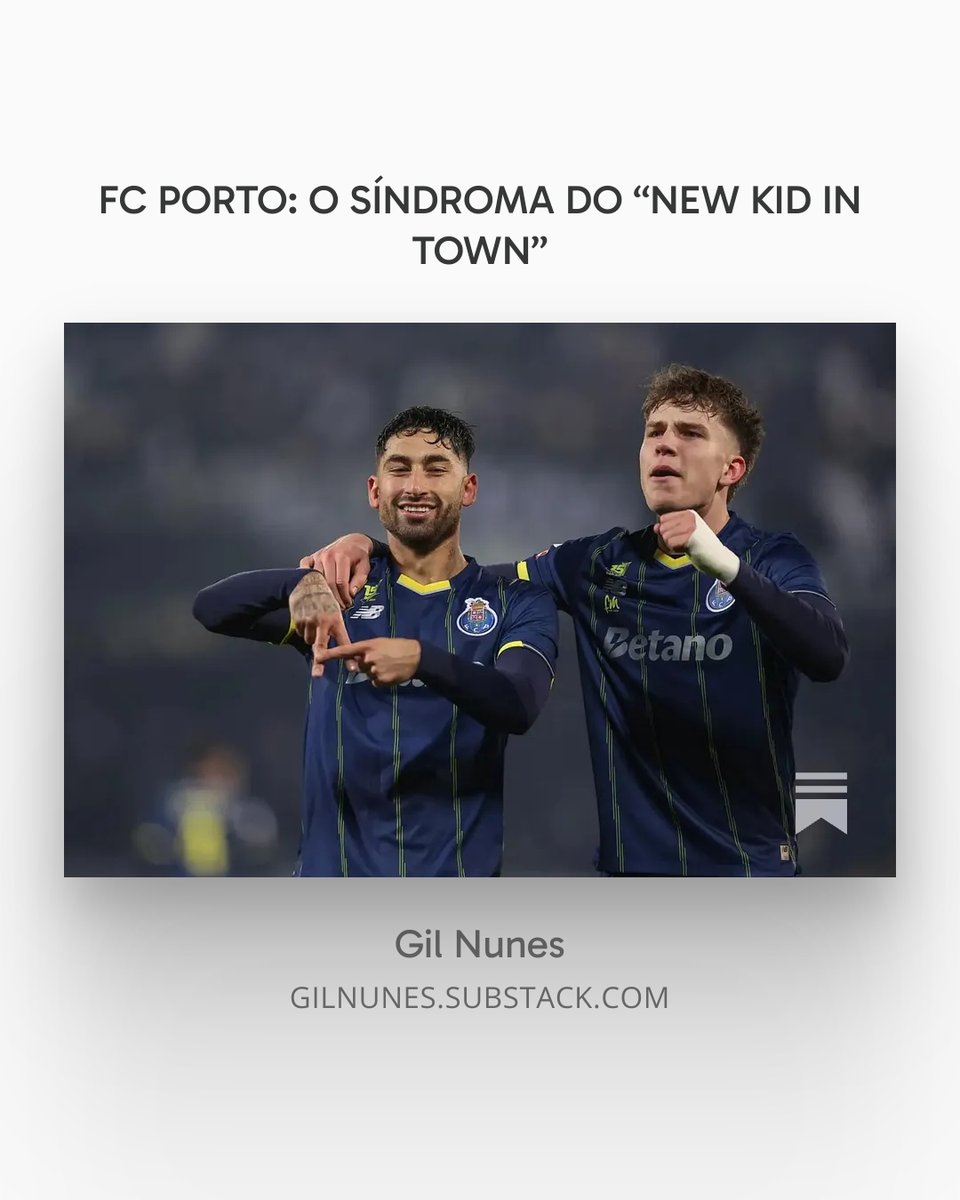 Crónica desta semana - <a href="/FCPorto/">FC Porto</a> <a href="/maisFCPorto/">+FC Porto</a> <a href="/PortalDragoes/">Portal dos Dragões</a> <a href="/VitoriaSC1922/">Vitória Sport Clube</a> #UnidosPeloVitoria
Ler aqui: gilnunes.substack.com/p/fc-porto-o-s…