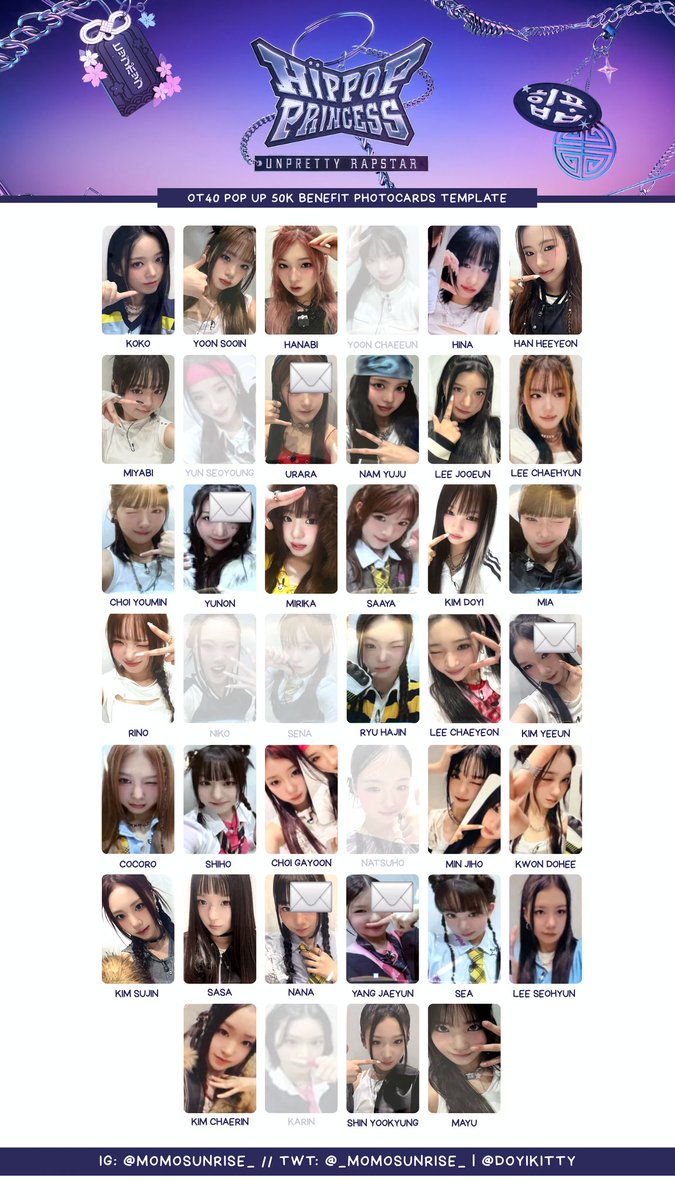 hippopprincess popup 特典トレカ ソヨン HIPPOP PRINCESS ソヨン トレカ HIP POP Princess POPUPSTORE ユン