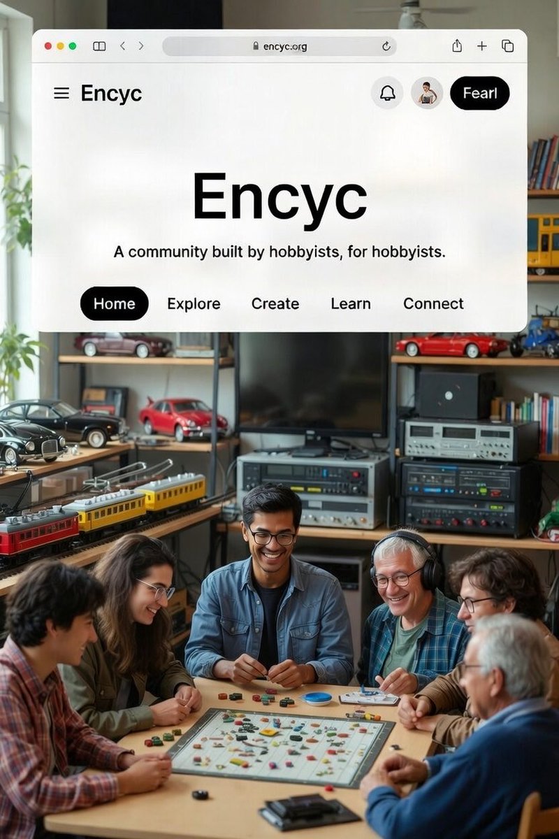 encyc's tweet image. Model railroading, board games, collectibles? Whatever hobby you are interested in, you’re welcome on Encyc.