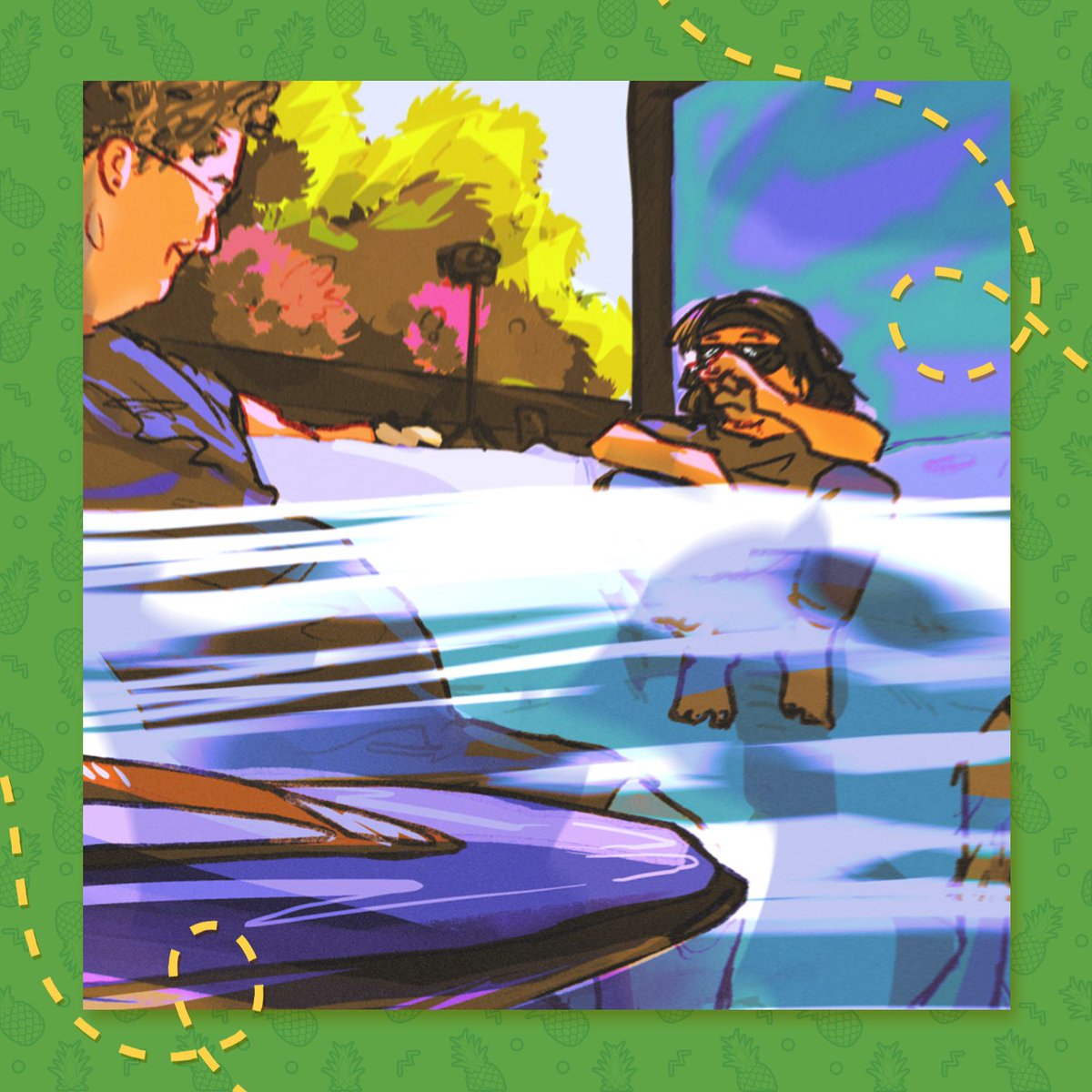 🫐Contributor Intro🫐

Hello. My name is Shawn Spencer, and this is my partner Felicia Fancybottom….oh wait I mean @/friendzoned61 (tumblr) !

@/friendzoned61 is joining us a page artist! Why choose a favourite when all of them are!