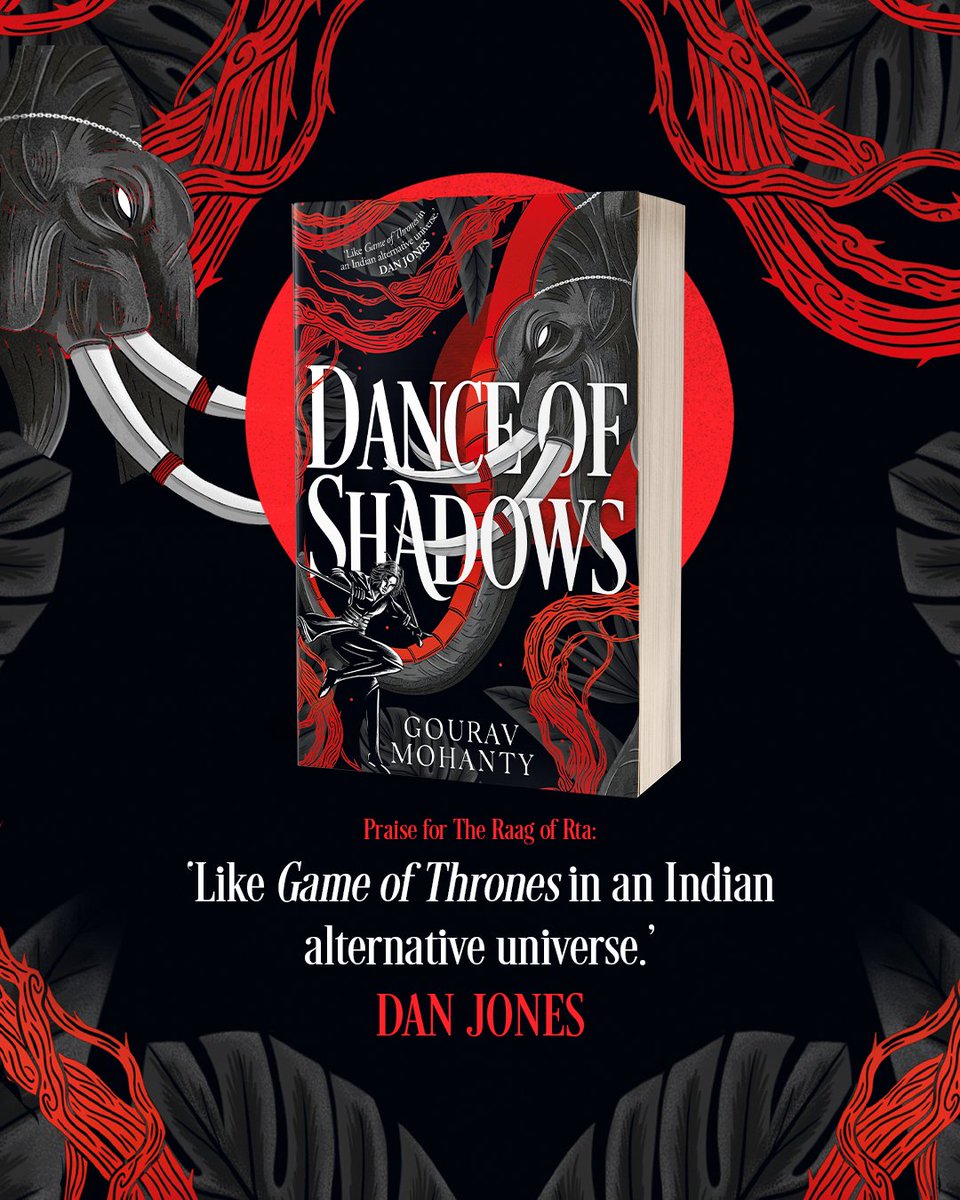 HoZ_Books's tweet photo. 'Like Game of Thrones in an Indian alternative universe... exhilarating... heralds the arrival of a special new talent' @dgjones 

#DanceOfShadows by @MohantyGourav7 the next instalment in his #TheRaagOfRta series

Pre-order now: https://t.co/2INRQnk7GS https://t.co/3yz8o70UFl