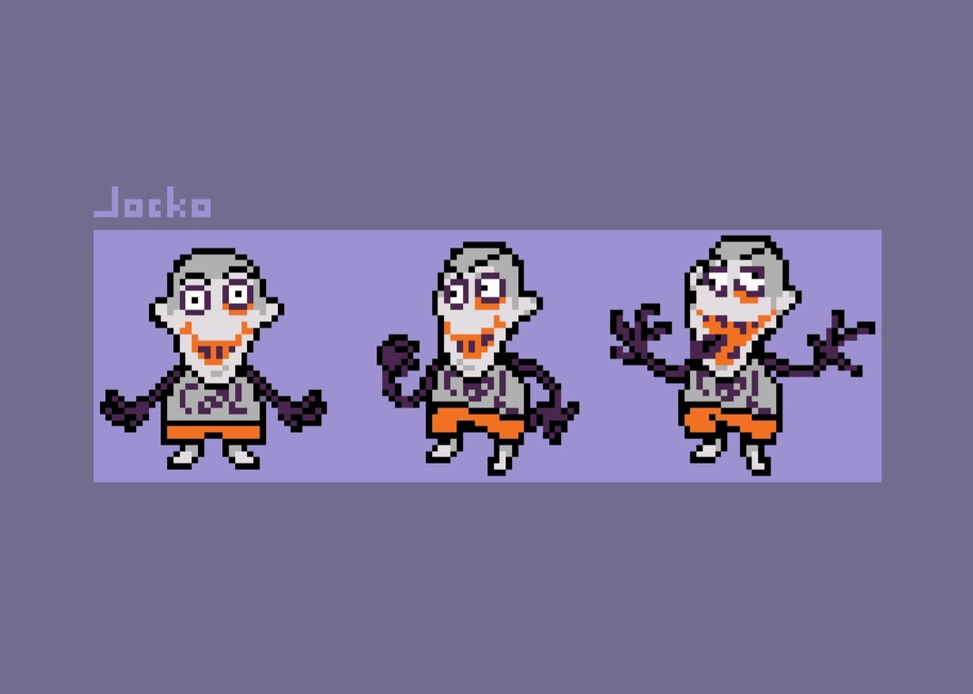 X_Dark_Eye_X's tweet photo. Jocko sprites
He's like Jevil in Spamton's place in this au.
He may look weird, but he's actually a really cool guy.
#DELTARUNE
#rudespawn https://t.co/N2uJnOznd7