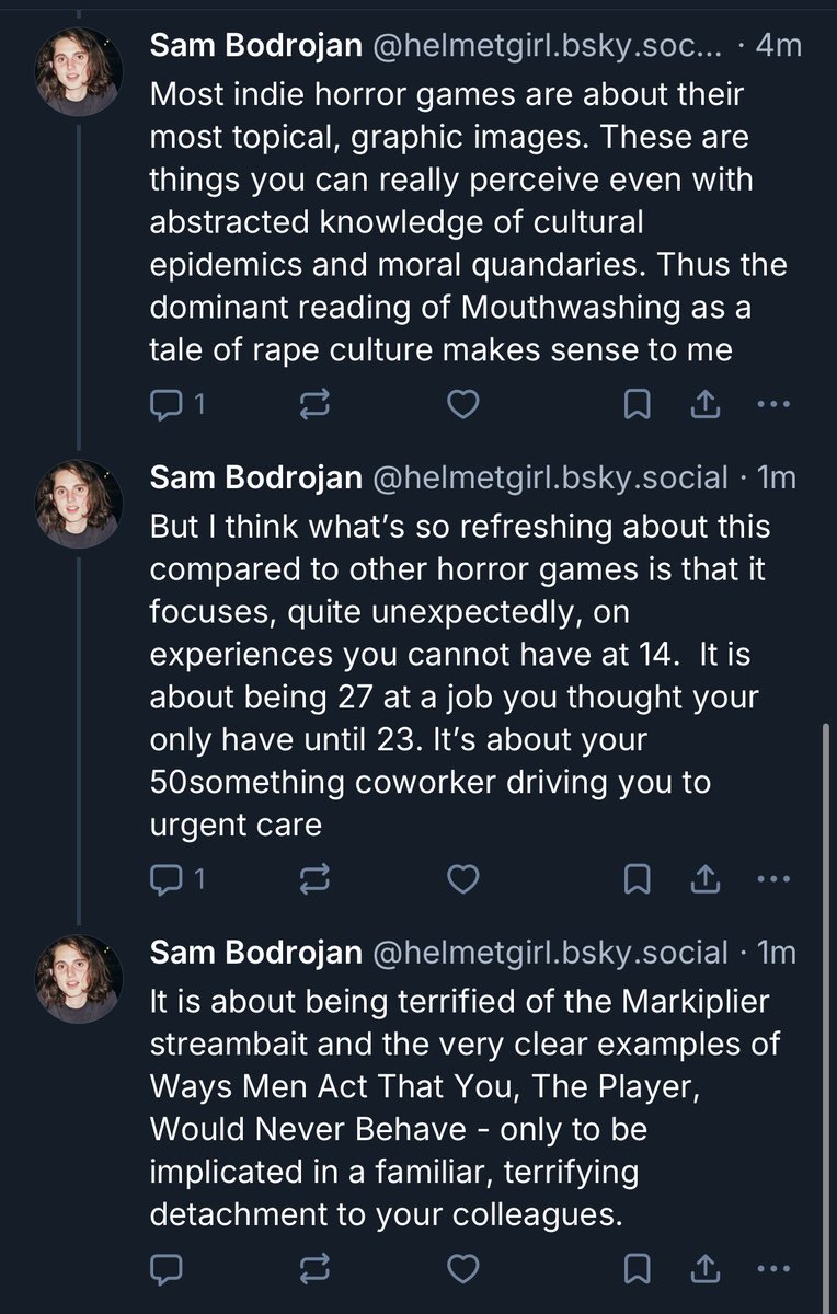 sbodrojan's tweet image. some thoughts on MOUTHWASHING, a viral indie horror game with a mainly adolescent fanbase that has stuck w me unexpectedly for the past few years