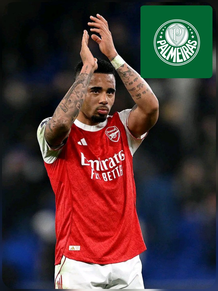 ArsenalRadar's tweet image. 🚨 Arsenal are open to letting Gabriel Jesus leave, with Palmeiras showing interest in the 28-year-old, according to the Daily Mail.

However, Jesus would prefer to stay until the end of the season to prove his worth.