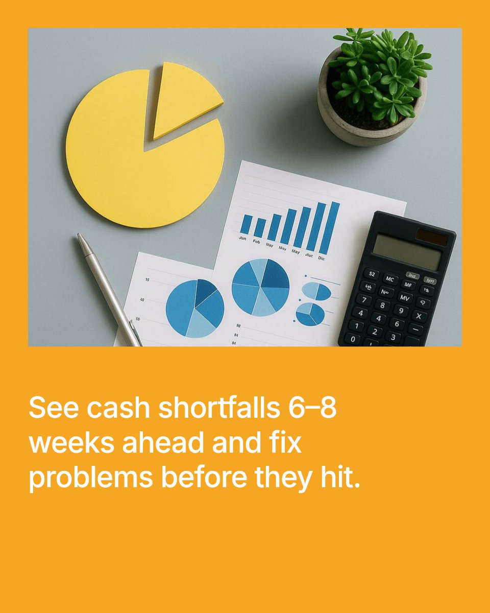 A 13-week cash forecast shows payroll cliffs 6–8 weeks early. One owner spotted a $47K shortfall 5 weeks out and fixed it. Cash clarity buys you time. Book a free CFO Pulse call—we'll walk you through the system.