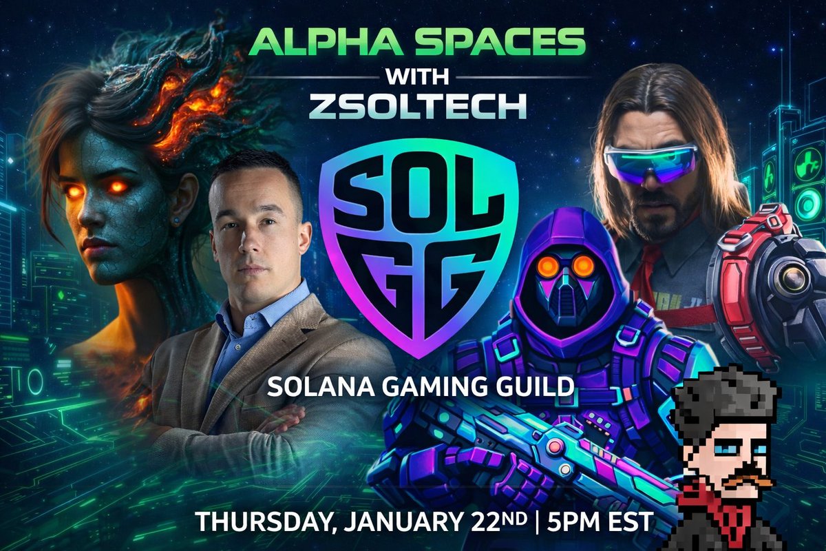 🎙️ Set a reminder for this
We’re diving into @solgg_official — talking gaming, guilds, and how things actually get built in Web3.
Real insight, real experience, and plenty of alpha along the way.
Pull up if you want to learn and be part of the conversation 🔥
