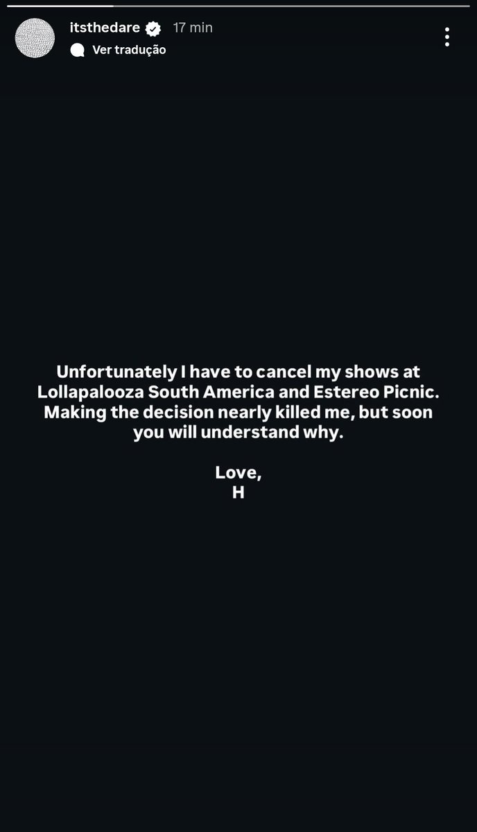 AgendadeArg's tweet image. The Dare de baja del Lollapalooza 2026, ¿habrá algún reemplazo?