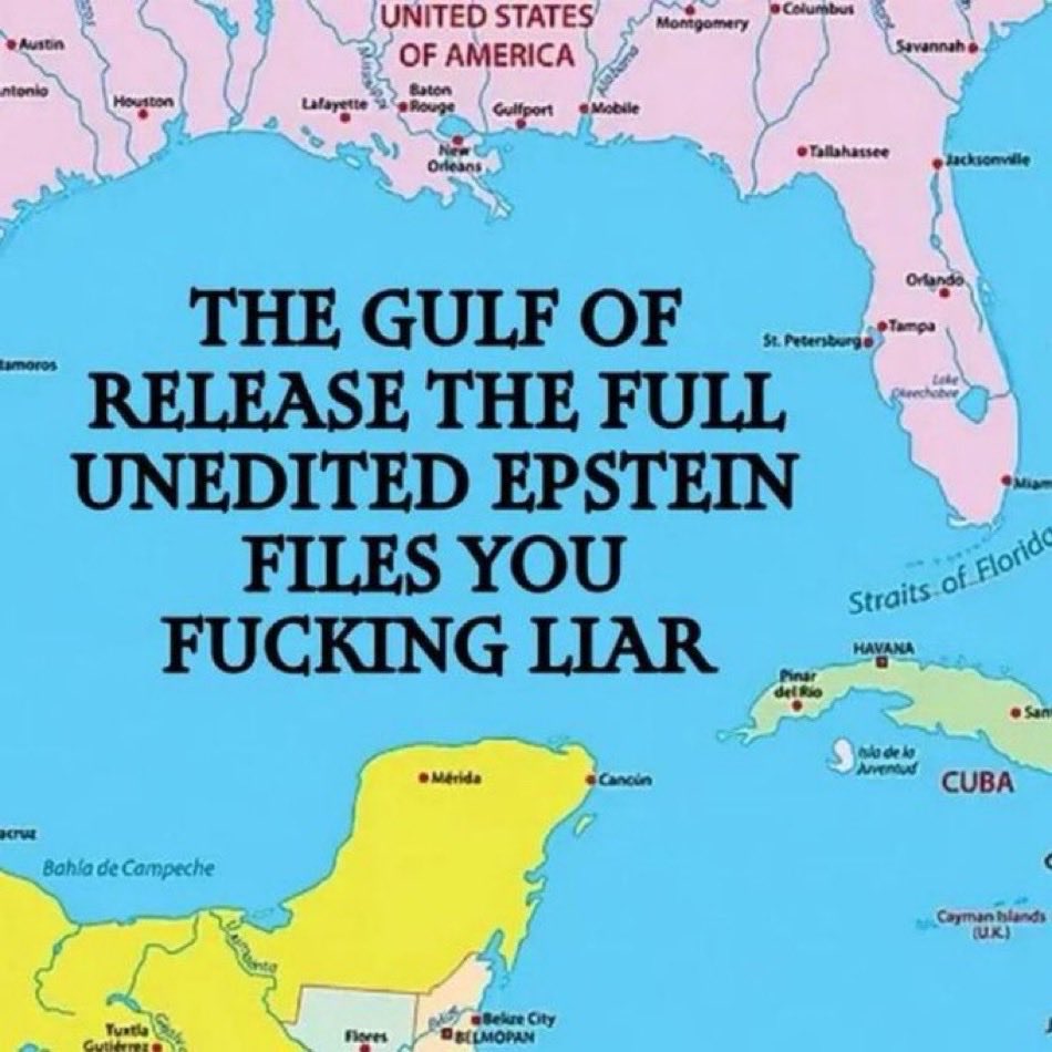 “Gulf of trump.” 🙄 I got your gulf, bitch.
