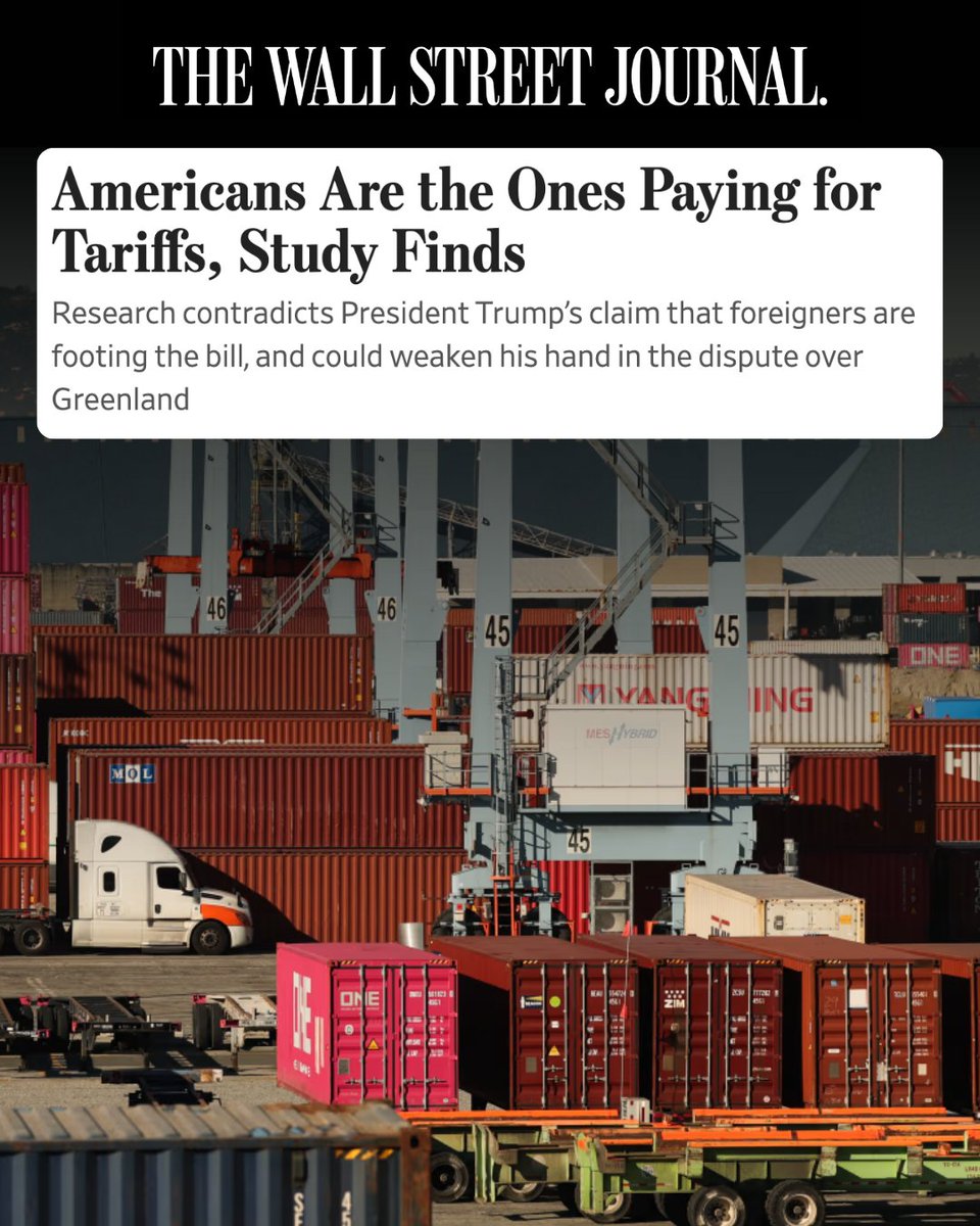 Americans are paying for 96% of Trump's tariffs.

That's your hard-earned money down the drain.