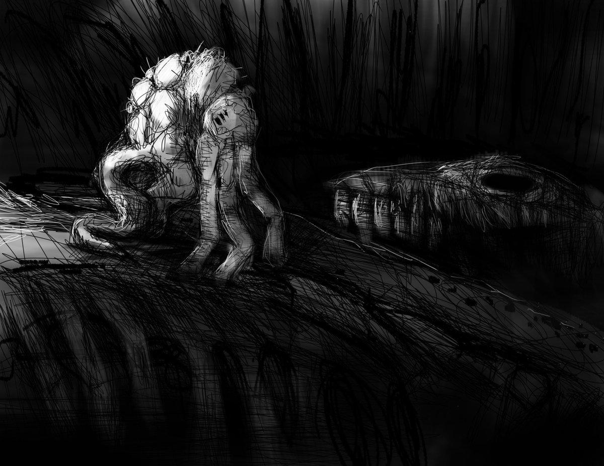 “The spider and serpent” #sketchbook