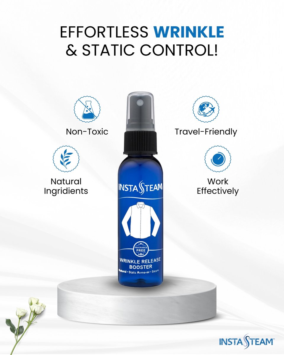 InstaSteam's tweet image. Because great style shouldn’t wait.
InstaSteam Wrinkle Release Booster Spray smooths wrinkles fast for a fresh, polished look, every time.

Shop now: instasteampod.com

#InstaSteam #StyleSimplified #WrinkleRelease #EverydayLuxury