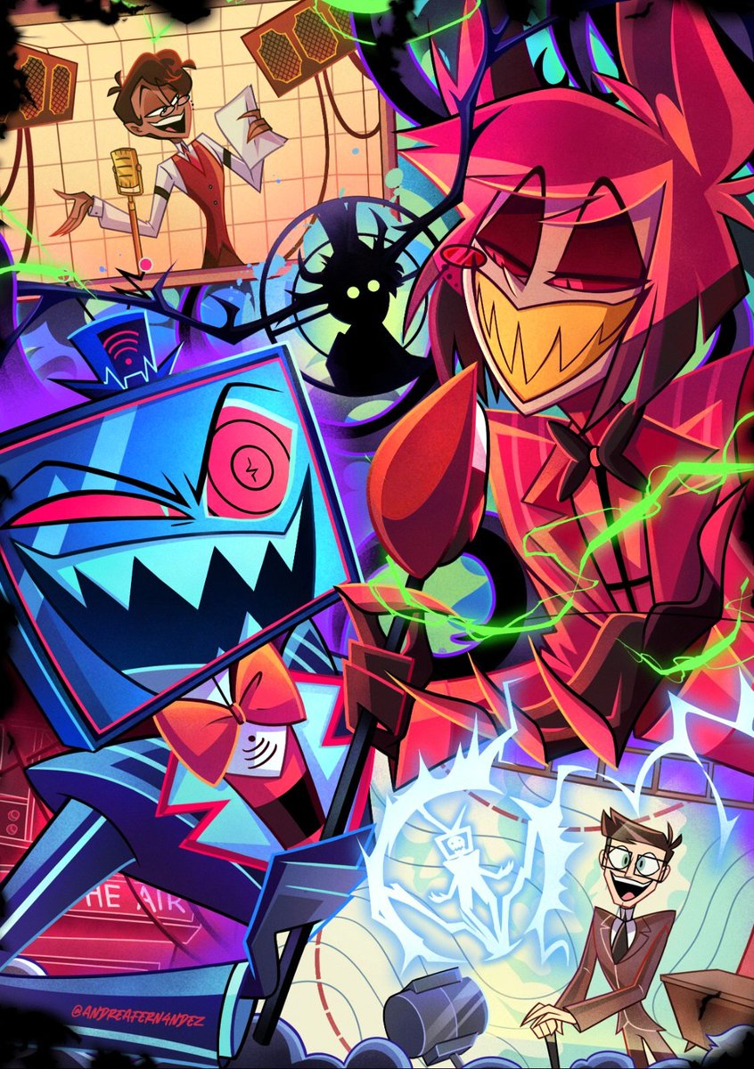 andreafern4ndez's tweet image. Don't you forget 📺⚡️📻 #HazbinHotel #RadioStatic #voxal