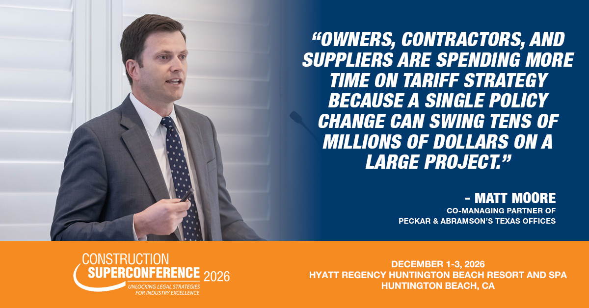 ConSuperCon's tweet photo. Another timely insight shared at the Construction Super Conference highlighted the real-world impact of policy shifts on construction projects.

#ConstructionSuperConference https://t.co/urzD6SnWDG