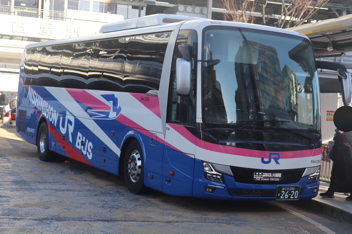 西日本JRバス644-20911 なにわ200か2620 超特急大阪行き17便 JR名古屋