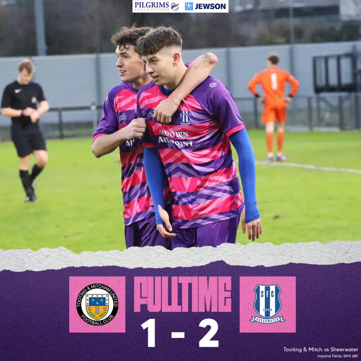 Sheerwaterfc's tweet image. Big 3 points away from home this evening 💜💙