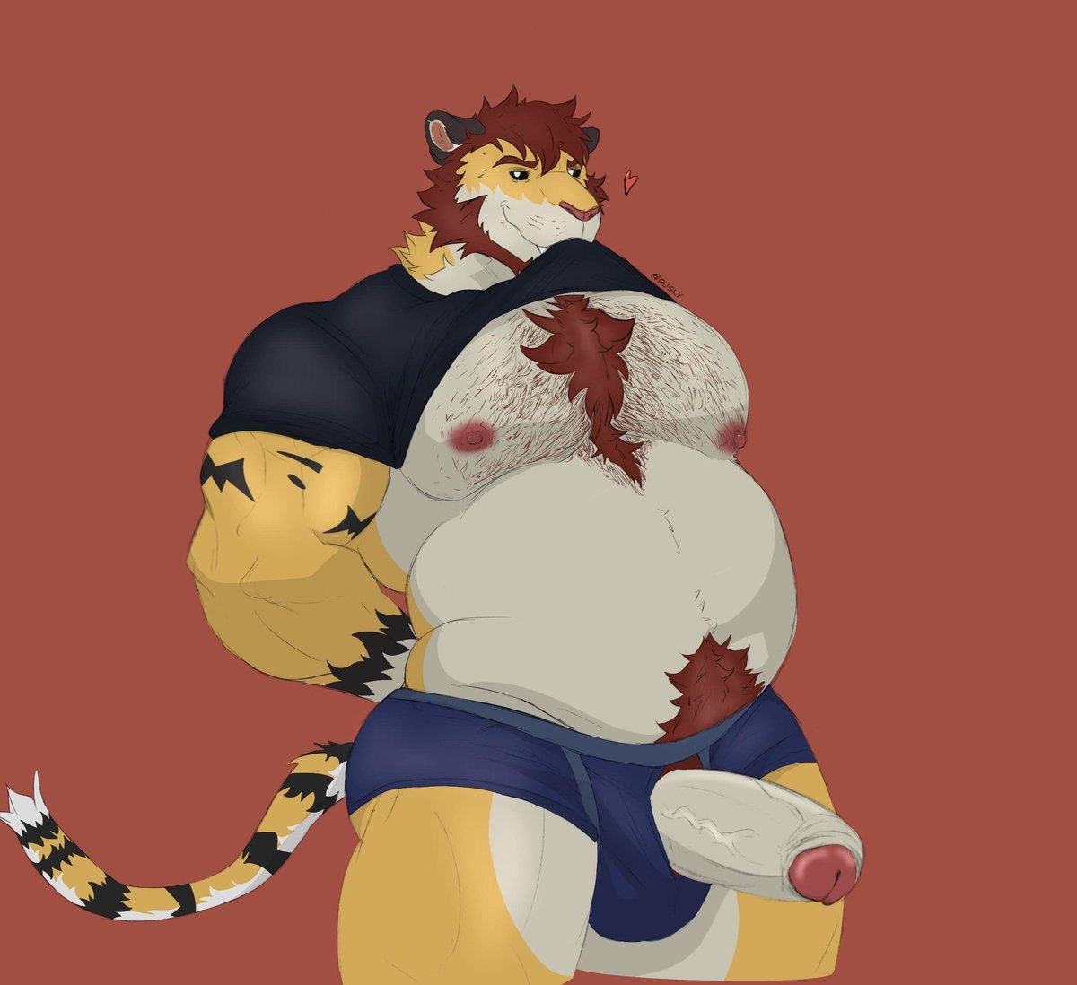 Comm for my bf 🐅 

#furryart #furry #bara #art