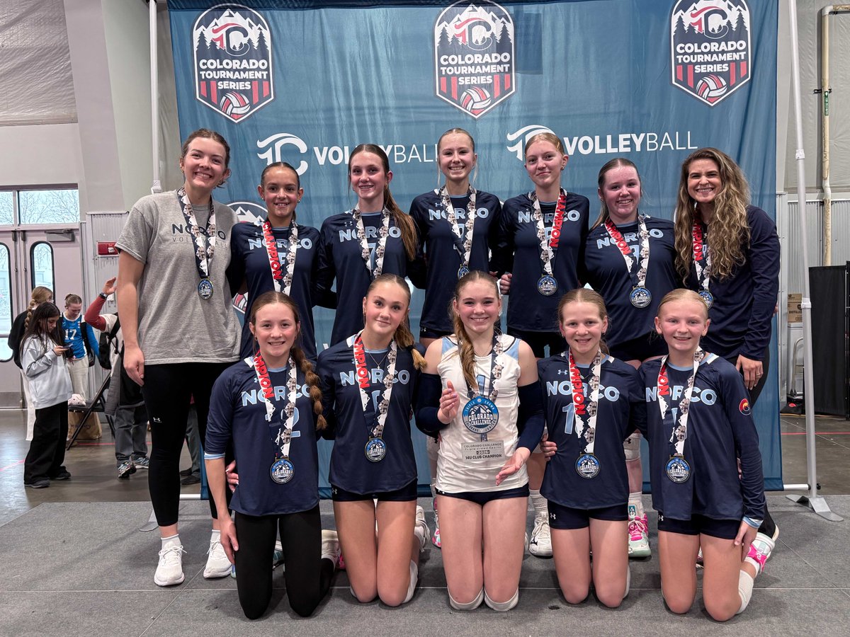 TCVolleyball's tweet photo. Congrats to the 14U #ColoradoChallenge Champions and Finalists!!

14 Club – Champion – NORCO 13 Black
14 Club – Runner Up – Vision 14 EXV Blue
14 Elite – Champion – CoJrs 14Jen
14 Elite – Runner Up – NORCO 14 Black 

#tcvolleyball https://t.co/AhXJqUtIVj