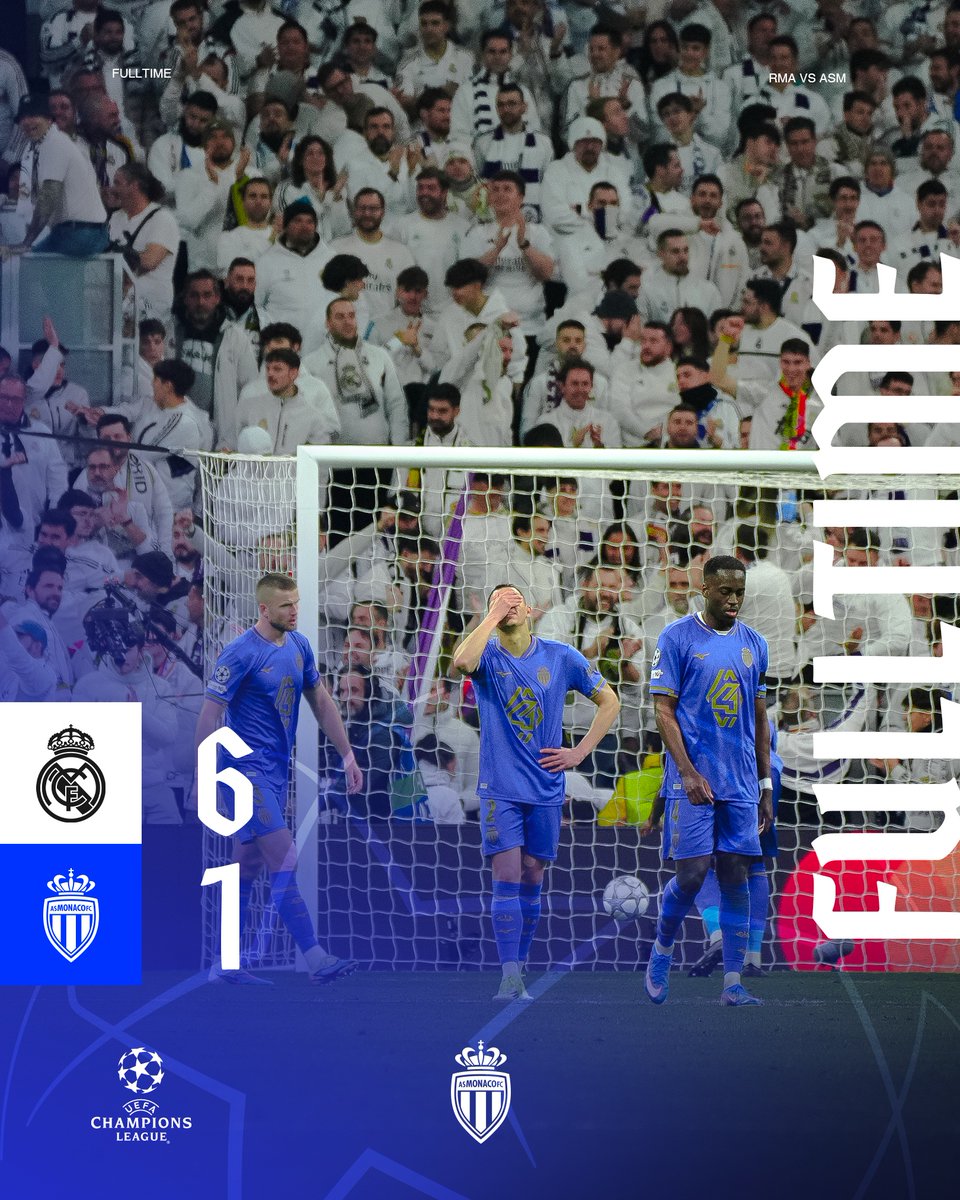 Fin du match.

90' I 6️⃣-1️⃣ #RMAASM